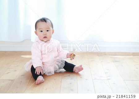 おもちゃで遊ぶ0歳の女の子 おもちゃで遊ぶ0歳の女の子 21841159