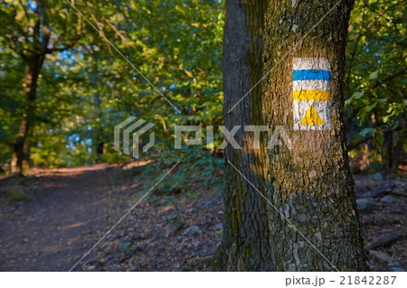 Hiking trail signs 21842287