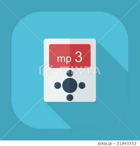 Flat modern design with shadow icons mp3 21843552