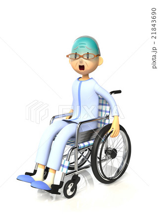 車椅子を使っている老人 21843690
