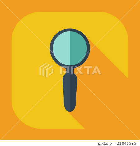 Flat modern design with shadow  Icon loupe 21845535