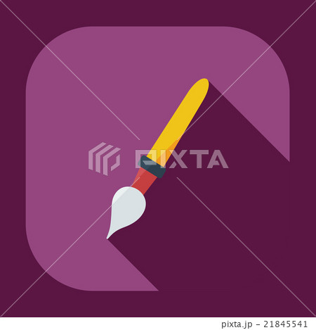 Flat modern design with shadow  Icon brush 21845541