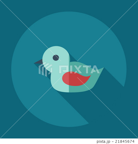 Flat modern design with shadow icons duck bath 21845674