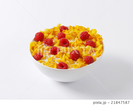 cornflakes and raspberries 21847587