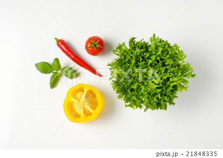 fresh vegetables on white background 21848335