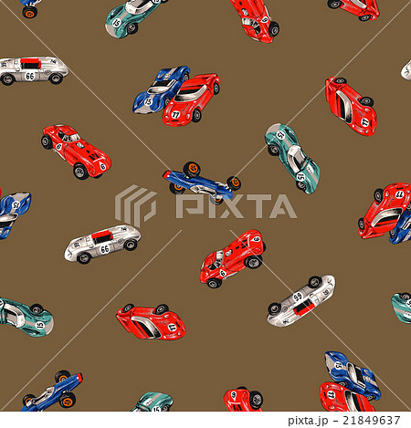 レーシングカーの柄のイラスト素材 21849637 Pixta
