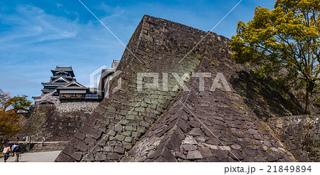熊本城と二様の石垣 熊本城と二様の石垣 21849894