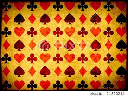 Grunge background with playing cards symbol Grunge background with playing cards symbol 21850211