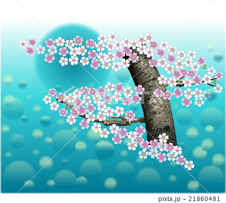 おぼろ月夜(青)の桜と魂 おぼろ月夜(青)の桜と魂 21860481