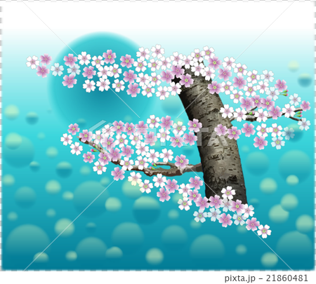 おぼろ月夜(青)の桜と魂 おぼろ月夜(青)の桜と魂 21860481