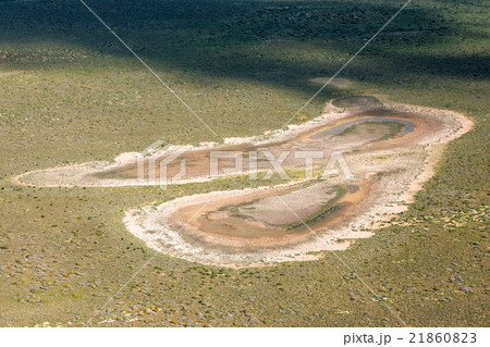 Saline aerial view in shark bay Australia Saline aerial view in shark bay Australia 21860823