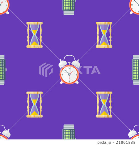 vector clock watches seamless pattern. vector clock watches seamless pattern. 21861838