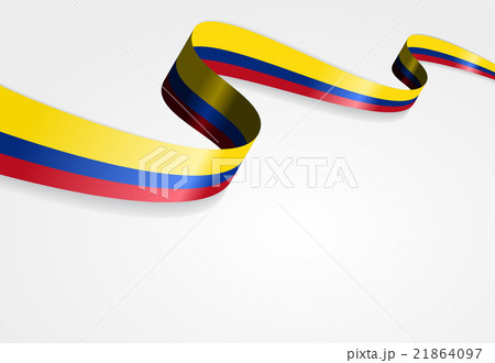 Colombian flag background. Vector illustration. 21864097