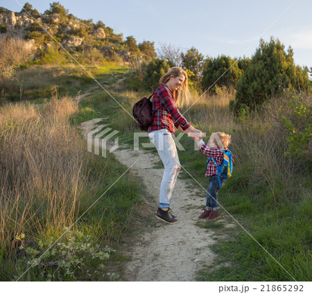 Family at walk 21865292