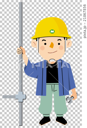 働く人々　いろいろな職業（鳶職） 21867856