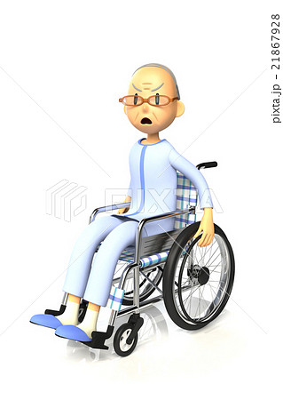 車椅子を使っている老人 21867928