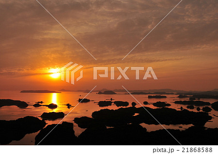 九十九島の夕景 21868588