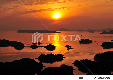 九十九島の夕景 21868590