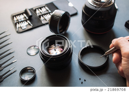 Photo camera lens repair and maintenance set Photo camera lens repair and maintenance set 21869708