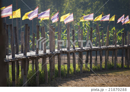 Zutongpae Bridge is regarded as the bamboo bridge 21870288