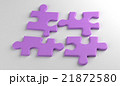 four puzzles. busniess concept. render 21872580