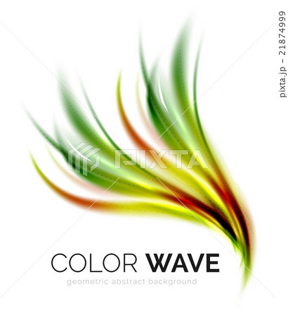 Abstract color wave design element Abstract color wave design element 21874999