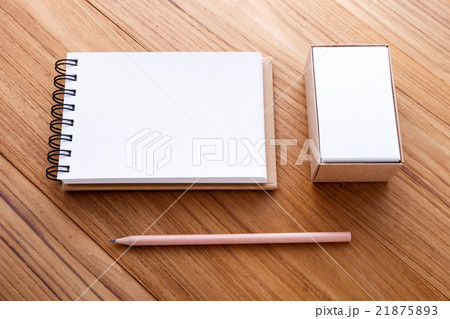 Notebook with business card in box 21875893