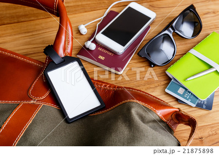 Travel tag and bag with tourist accessories 21875898