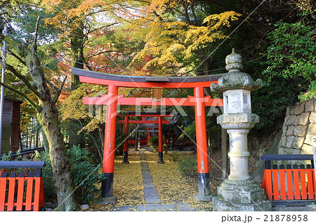 京都　秋の山崎聖天　稲荷社 21878958