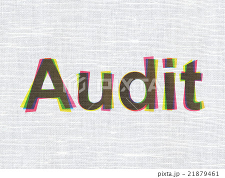 Business concept: Audit on fabric texture Business concept: Audit on fabric texture 21879461