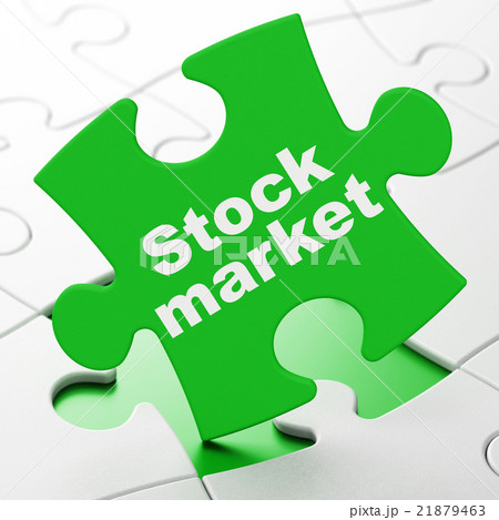 Finance concept: Stock Market on puzzle background Finance concept: Stock Market on puzzle background 21879463