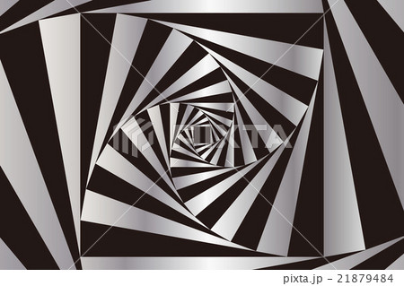 背景素材壁紙正方形 真四角 キラキラ 渦巻き 螺旋状 スパイラル 放射 縞柄 ゼブラ ストライプ 柄のイラスト素材