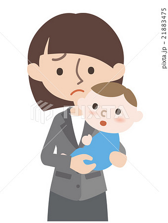 赤ちゃんを抱っこする母親 21883475