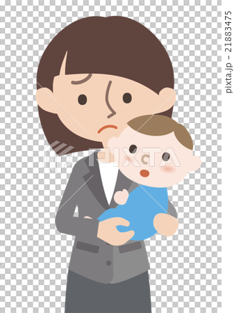 赤ちゃんを抱っこする母親 21883475