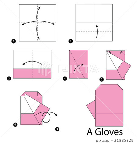 origami A Gloves. 21885329