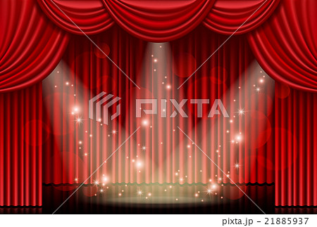 赤 カーテン 光 スポットライト 赤 カーテン 光 スポットライト 21885937