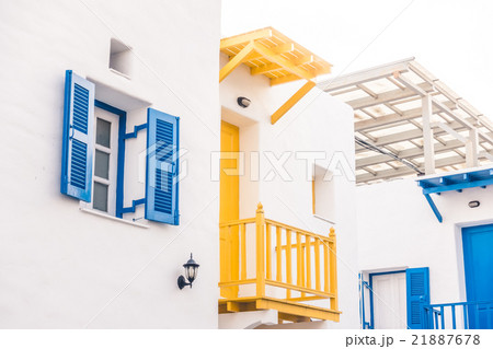 Beautiful architecture with santorini and greece style 21887678