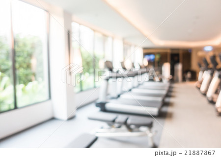 Abstract blur fitness and gym room interior Abstract blur fitness and gym room interior 21887867