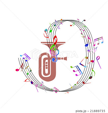 金管楽器と譜面 21889735