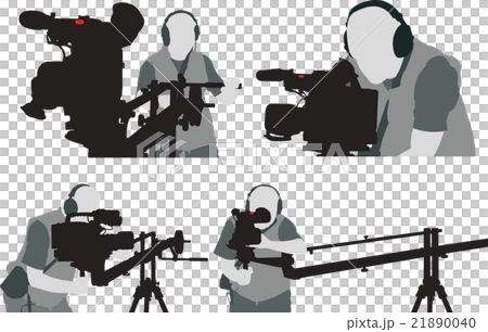 cameramans silhouettes 21890040