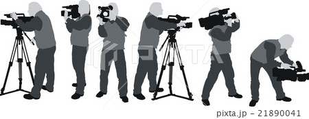 cameramans silhouettes 21890041