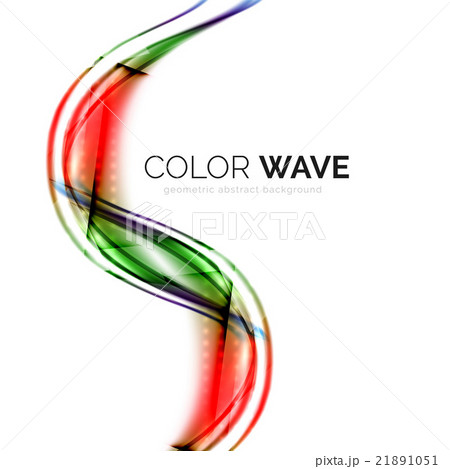 Glossy wave isolated on white background  21891051