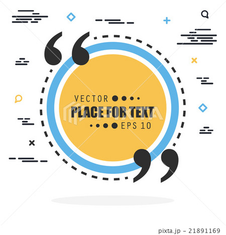 Abstract concept vector empty speech square quote Abstract concept vector empty speech square quote 21891169