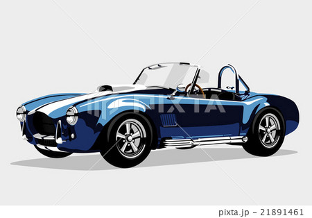 Classic sport blue car AC Shelby Cobra Roadster Classic sport blue car AC Shelby Cobra Roadster 21891461