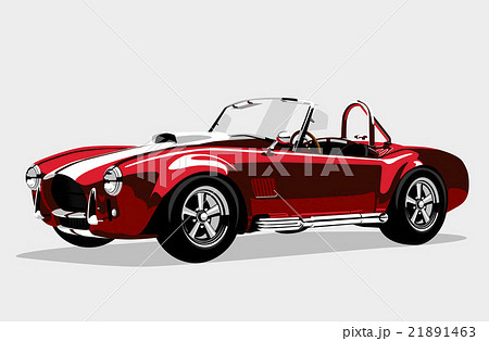 Classic sport red car AC Shelby Cobra Roadster Classic sport red car AC Shelby Cobra Roadster 21891463