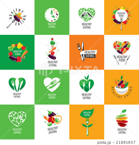 vector logo healthy eating 21891657