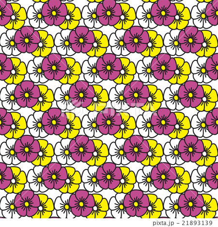 Funny color flowers on white background 21893139