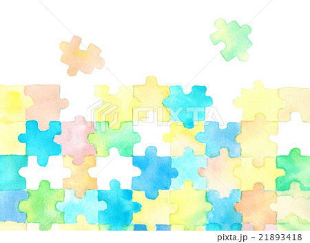 パズル　水彩　テクスチャー 21893418