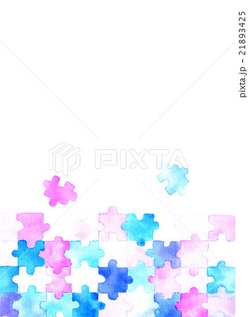 パズル 水彩 テクスチャーのイラスト素材 21893425 Pixta