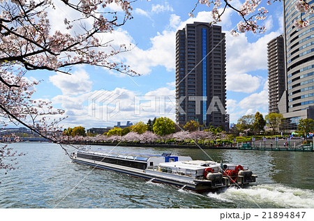大阪　大川の観光船 21894847